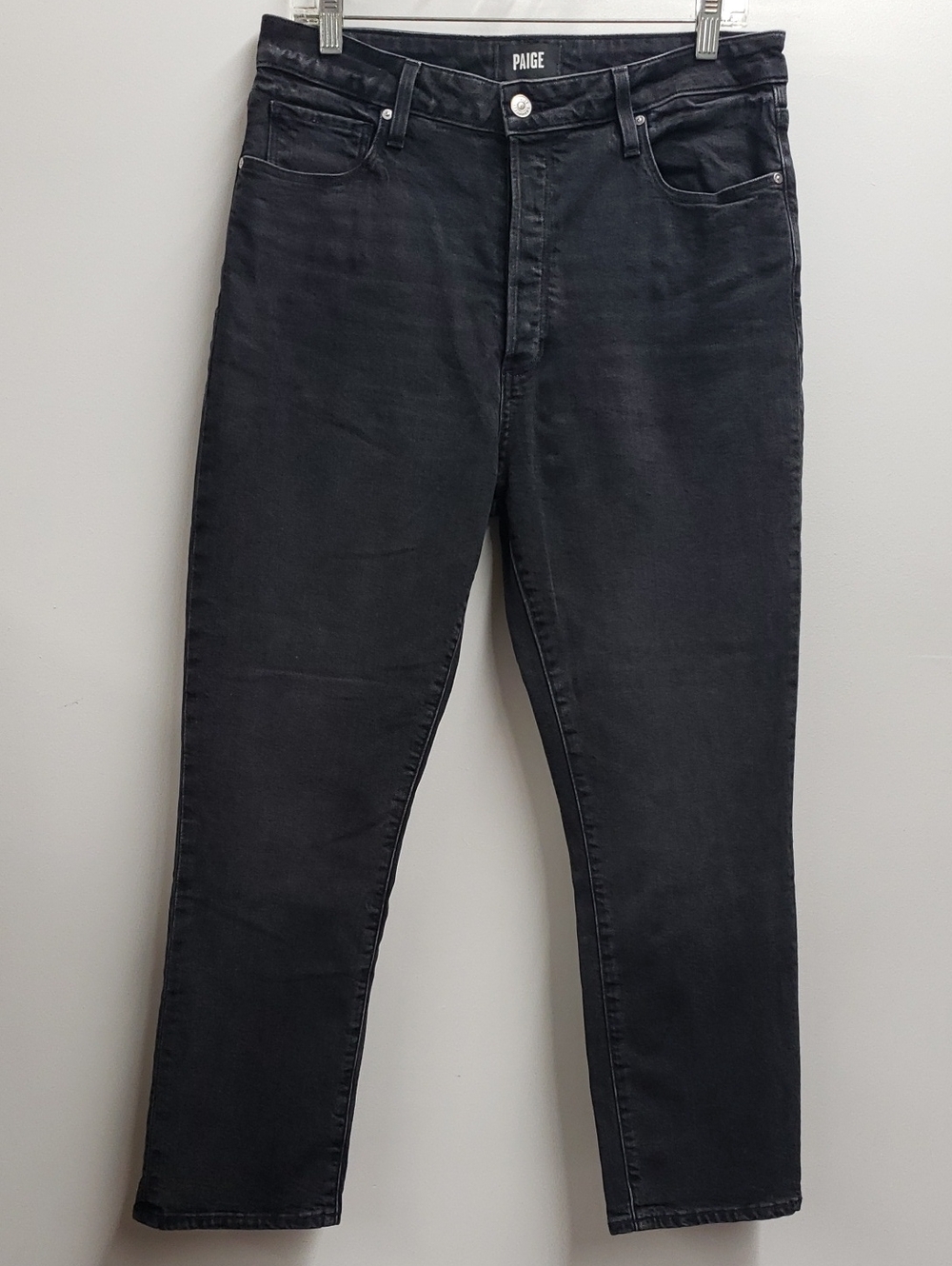 Paige Billy Crop Jeans Washed Black Women's Size 30